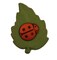 Buttons Galore and More Bulk Buttons - Leaf with Ladybug- 100 Buttons